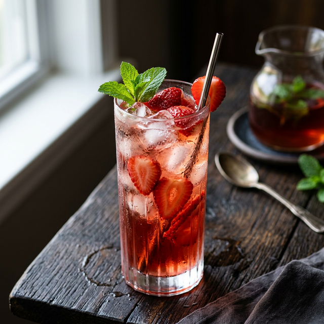 Strawberry icetea