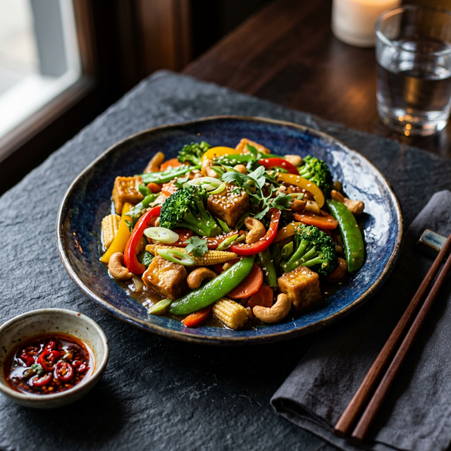 Stir fried Vegetables tofu
